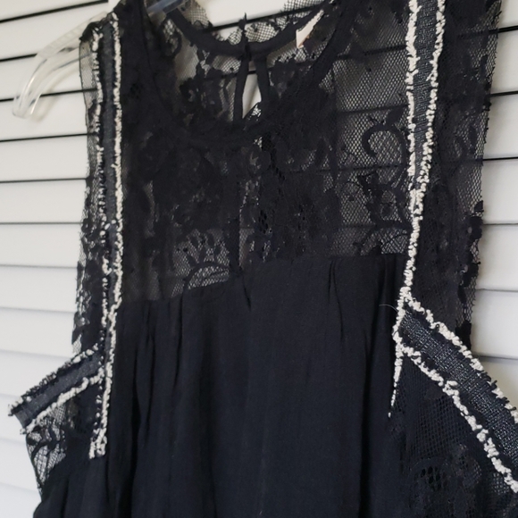 Anthro Elodie Lace Detail Dress, Black, Size S - Picture 8 of 10